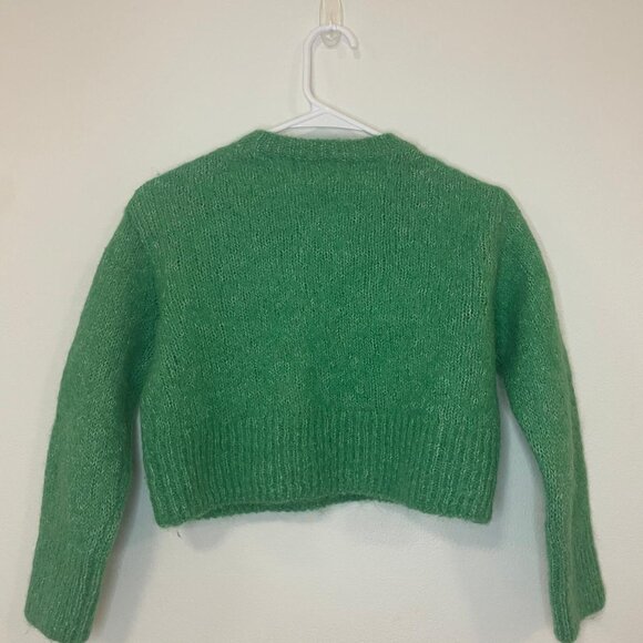 H&M Wool Sweater Green XXS Size - Picture 3 of 5